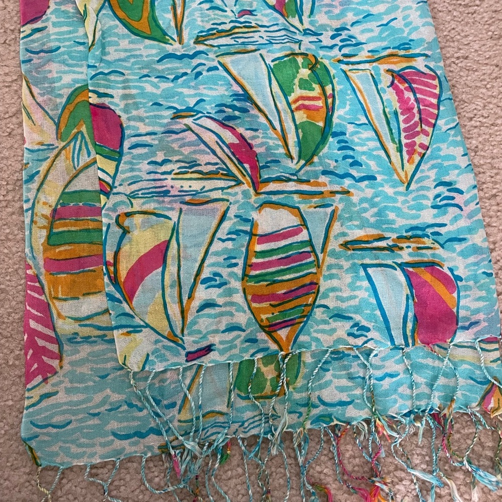 Lillly Pulitzer Murfee Sailboat Scarf